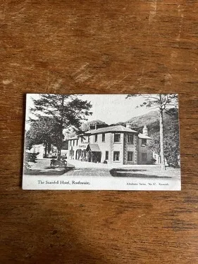 Vintage postcard of The Scafell Hotel, Rosthwaite