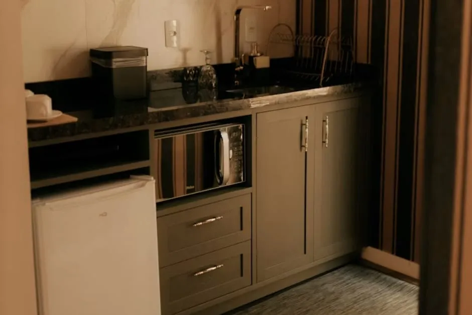 The fully equipped kitchen in the self-catering accommodation at The Scafell Hotel